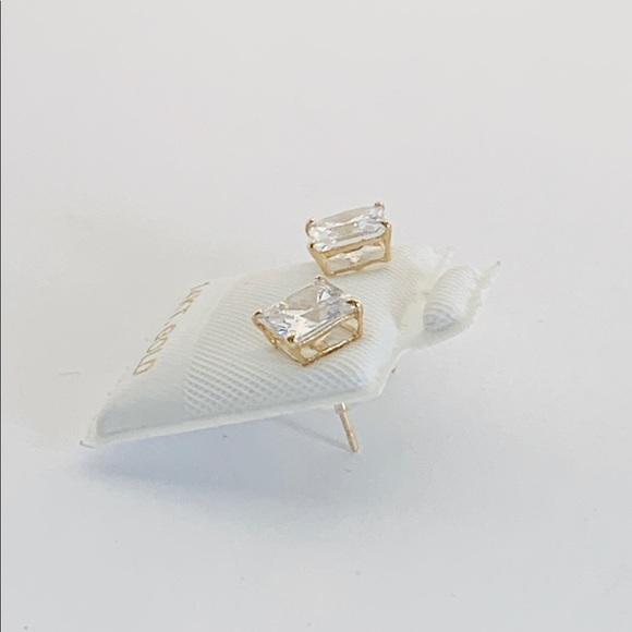 14k Solid Gold Stud Earrings Women / Men 6mm